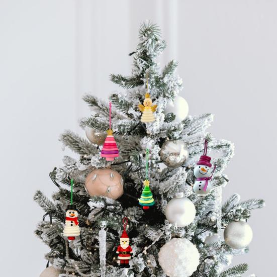 Набор для изготовления рождественского украшения из пуговиц своими руками, набор для изготовления украшений из рождественских пуговиц, собранные вручную снеговик/Санта/ангел, поделки из пуговиц для подвесного декора на рождественскую елку