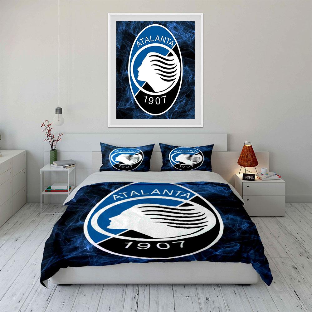 Atalanta Logo Bedding Set Bedding Duvet Cover Set Duvet Cover Pillowcases (1 * Duvet Cover 2 * Pillowcases, without duvet insert)