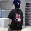Cotton Kids Tshirt Summer Streetwear Cool Graffiti Print Boys Girls Short Sleeve Children Tops High Quality