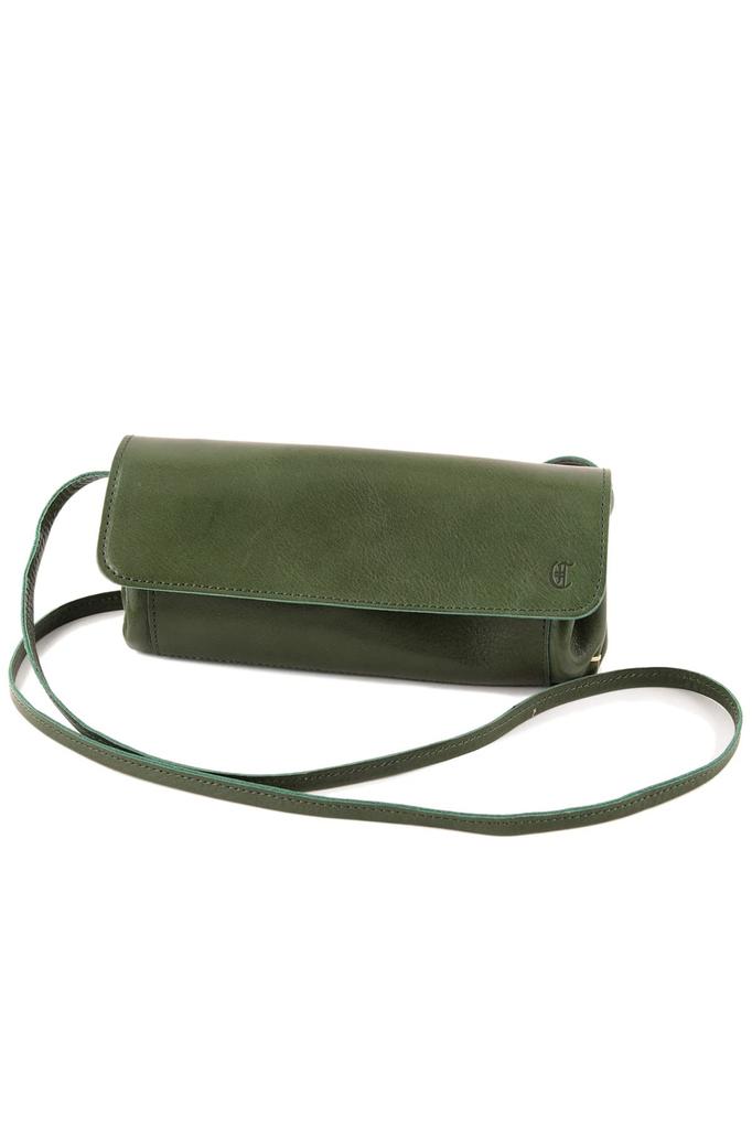 Wallet Shoulder Bag Genuine Leather Green [Credran] CR-CL3449-GR