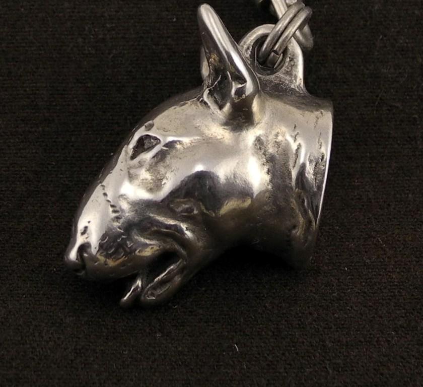 Bull Terrier, Bully I – Dog necklace in gift box, silver-plated locket for dog fan | Art-Dog