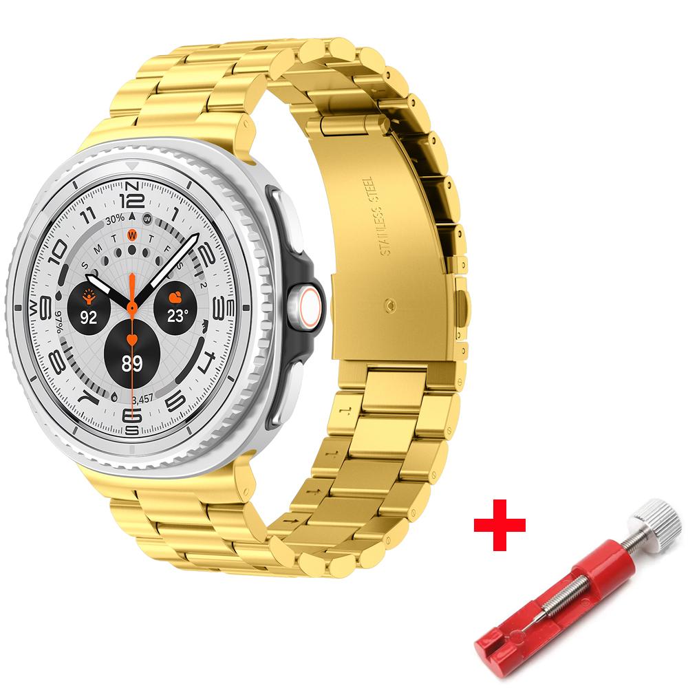 Роскошный ремешок для Samsung Galaxy watch 8 ремешок 40мм 44мм Металлический браслет из нержавеющей стали correa Samsung galaxy watch 8 classic 46мм