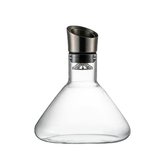 Стеклянный графин для вина с аэратором, фильтрация из нержавеющей стали, 12 каналов аэрации, емкость 1600 мл, графин для красного вина ручной работы для винных бутылок