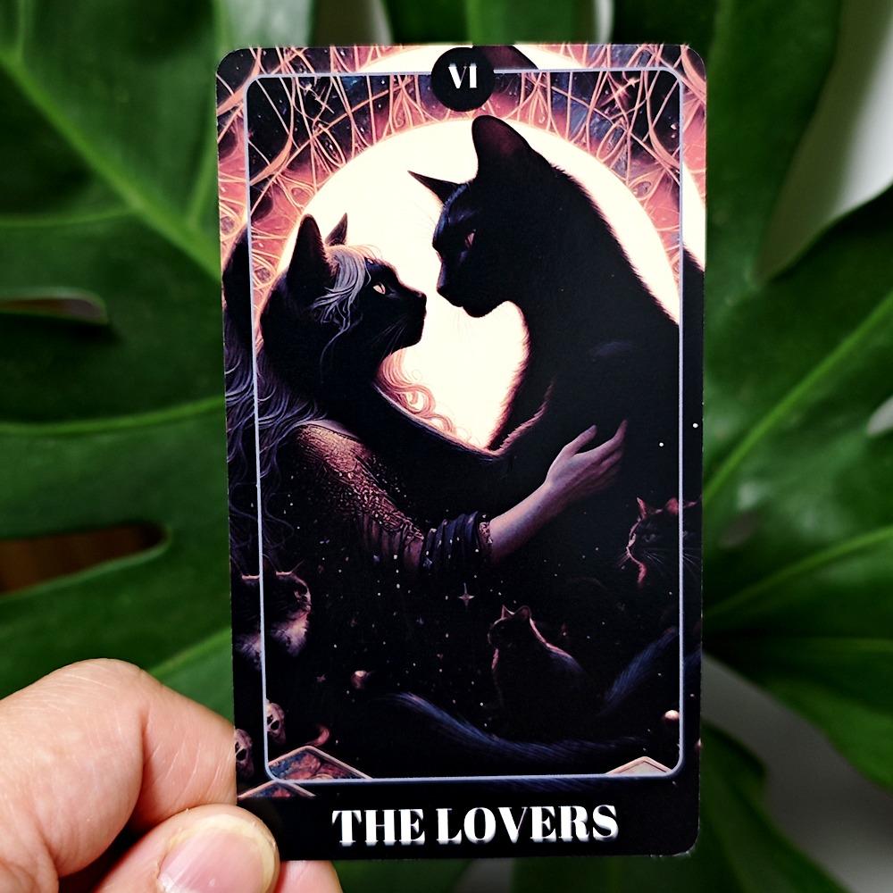 10,3*6 см Таро Черного Кота, колода Теневого Кота, кошачья колода, 78 карт Таро, основанная на системе Райдера-Уэйта для начинающих