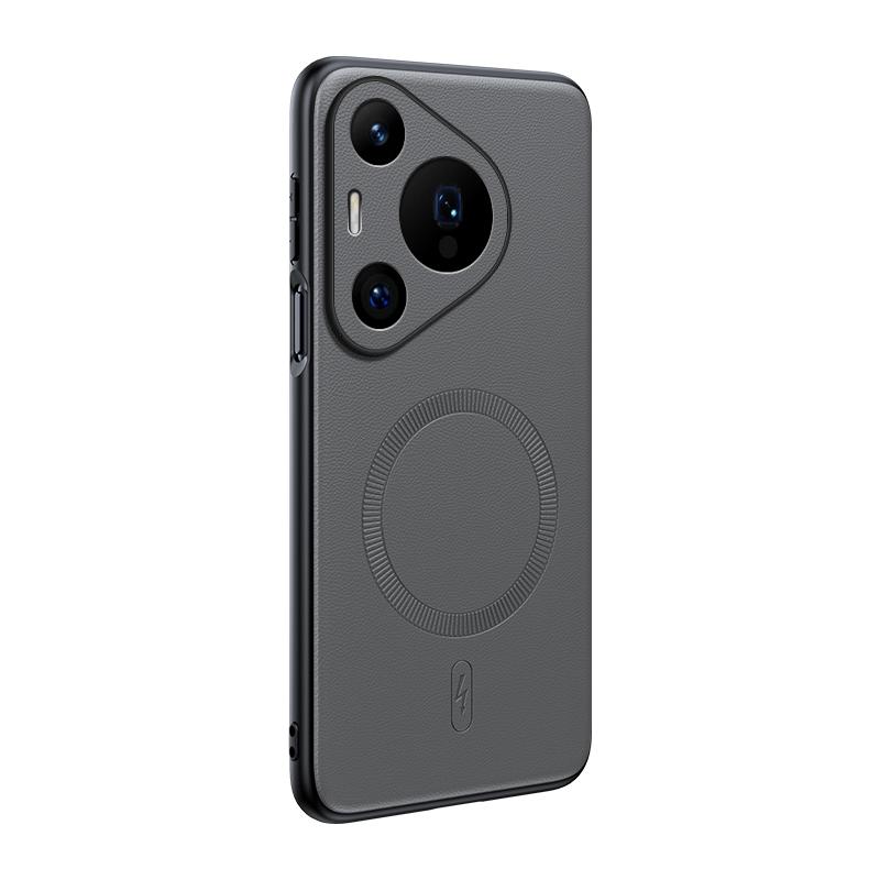 Чехол для Huawei Pura 70 Магнитная кожаная защитная крышка для Huawei Pura 70 Высокое качество Защита от отпечатков пальцев Нескользящий ПК+ТПУ