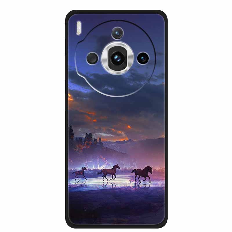 Для ZTE nubia Z60S Pro 6.78" Чехол ТПУ Мягкий Черный Силикон Расписной Милый Кот Звездный Чехол для Nubia Z60S Pro Роскошные Животные Funda