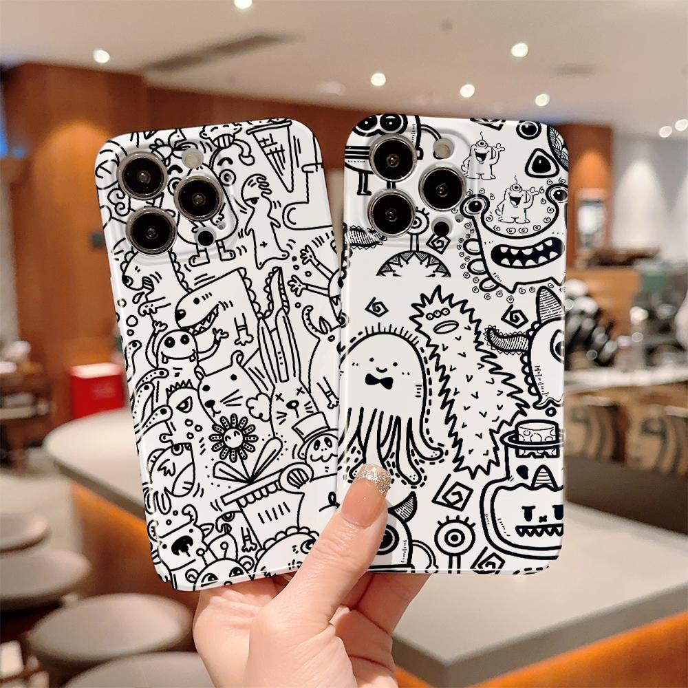 All-inclusive Film Phone Case Cartoon Fashion Design Hard Shell Full Cover Camera Shockproof Protection Case for OPPO Realme OnePlus Infinix Tecno