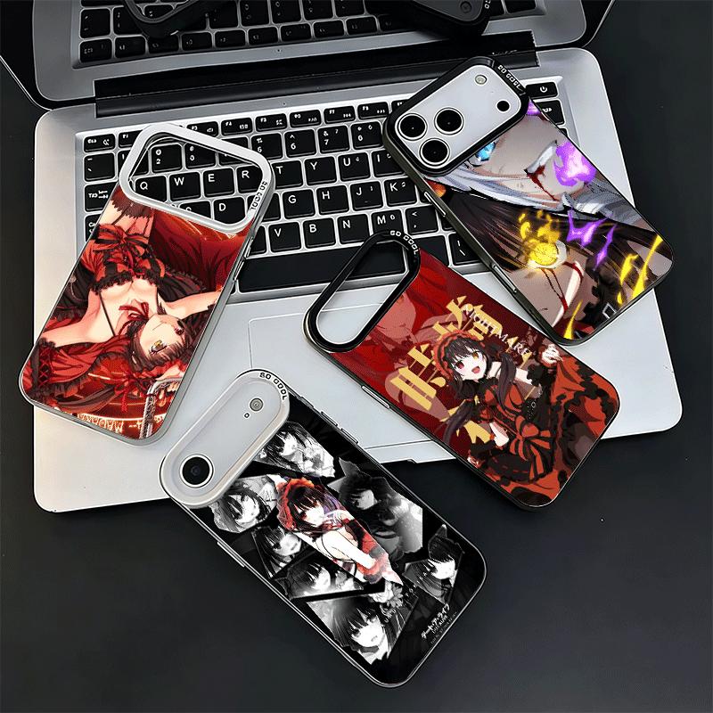 Date A Live Токисаки Куруми Ударопрочный Чехол для Телефона для iPhone 17 Air 16 16E 15 Pro Max 14 Plus 13 Mini 12 Задняя Крышка Противоударный Fu