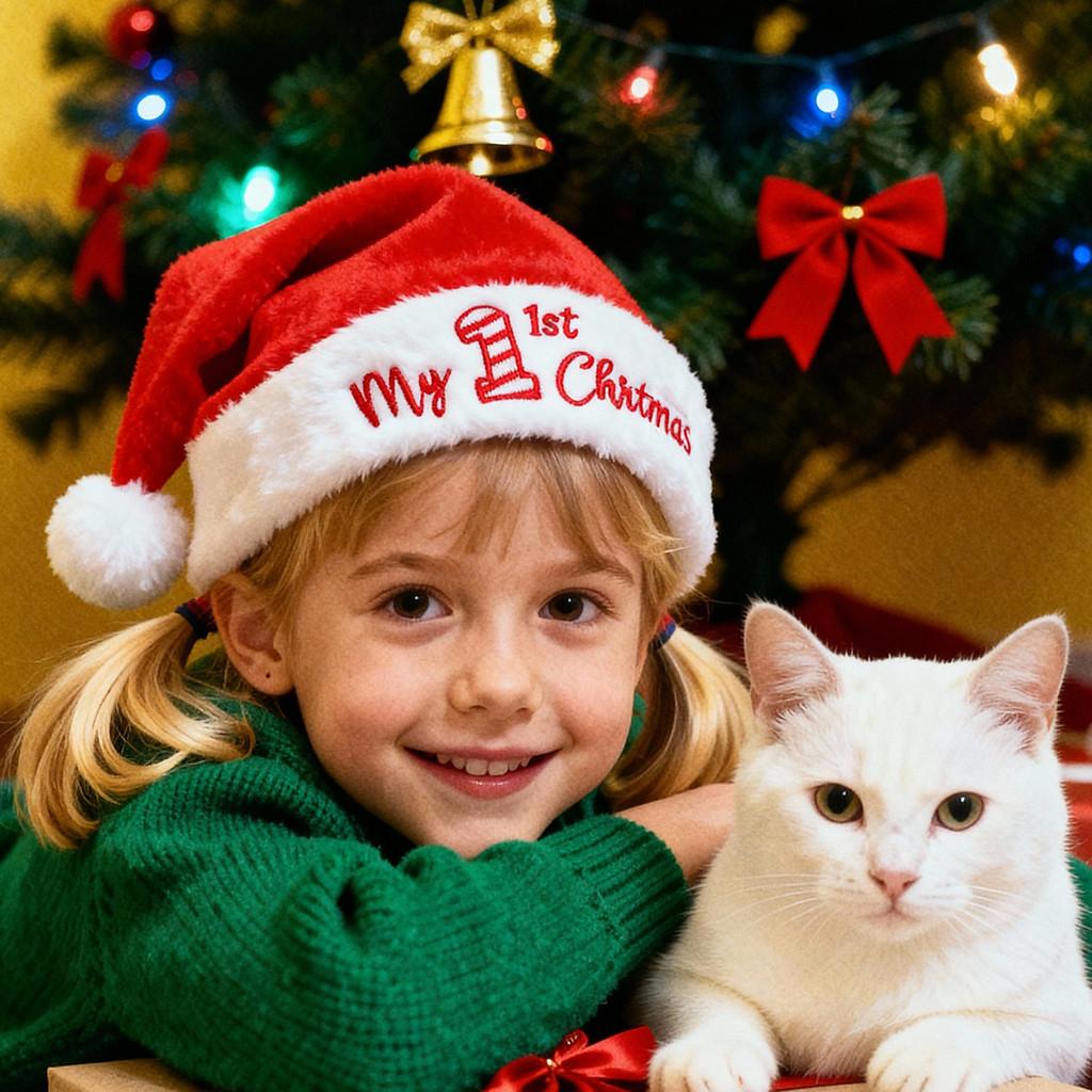 Рождественская плюшевая шапка и носок в американском стиле для праздничного дерева и каминной полки