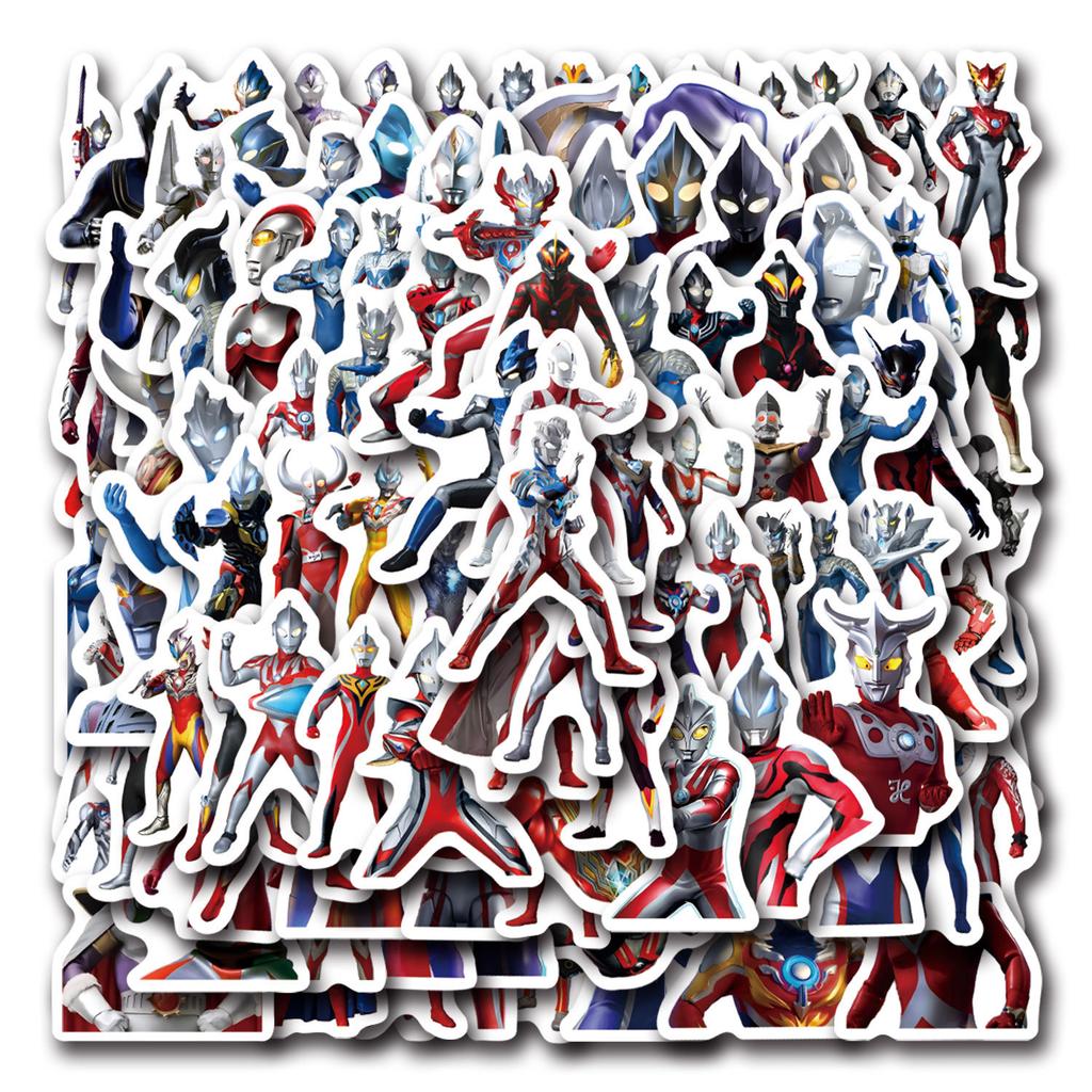 100 стикеров Ультрамена в Q-версии Высокоточные Наклейки для ноутбука, мобильного телефона, билета, Личные декоративные наклейки