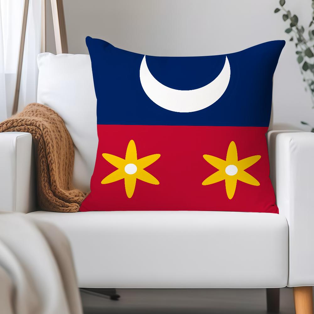 The Mayotte Flag Pillow Case Applicable Space For Guest Rooms Interiors Cars Office House Decoration