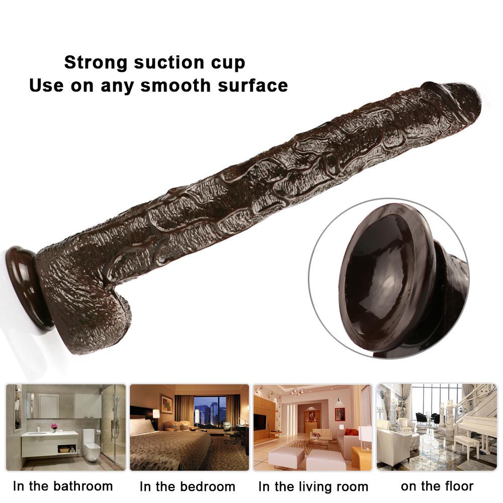 Супер огромные фаллоимитаторы RUNYU, реалистичный анальный фаллоимитатор с присоской, большой мягкий пенис, секс-игрушка для женщин
