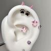 Cute Cat Paw Devil Stud Piercing Earring For Women Men Gothic Ear Bone Nail Earring Y2K Jewelry Accessories