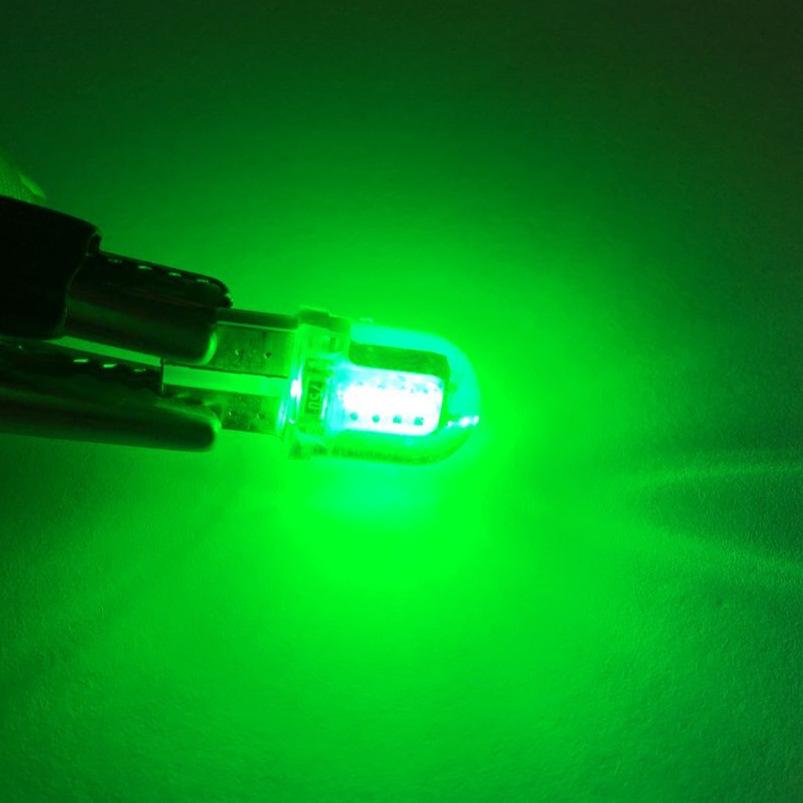 5/10 шт. Лампа T10 W5W 12 В LED Автомобильный внутренний свет Лампа номерного знака COB T10 LED Canbus Многоцветные автомобильные огни Автоаксессуары