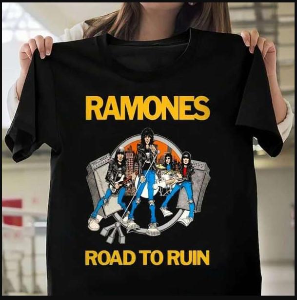 Футболка с альбомом Ramones Road To Ruin, S-4XL