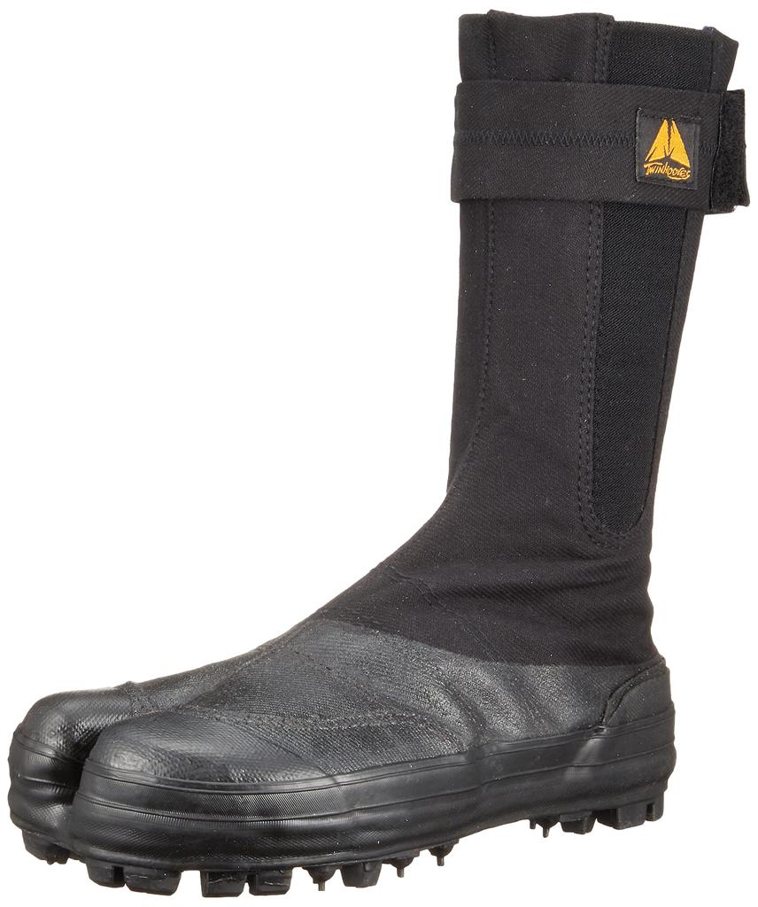 Work Shoes W Pin Spike Jikatabi Black Cm 4E [Sokaido] 23.0
