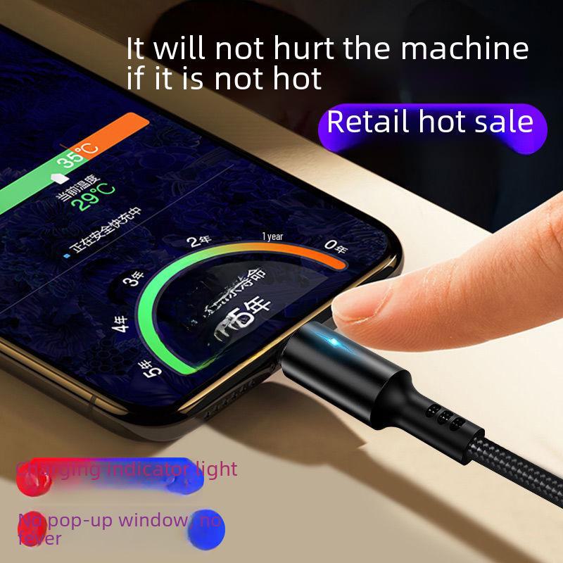 Плетеный кабель для быстрой зарядки iPhone XS/8+/11/12 Pro Max