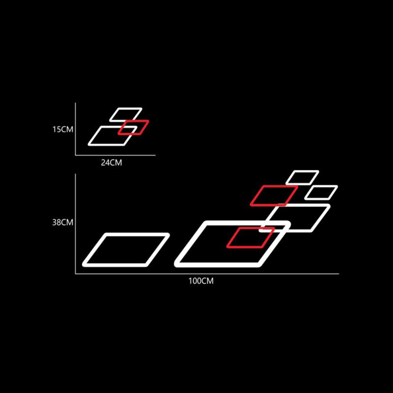 2 шт. автомобильные наклейки с обеих сторон тела стильные наклейки водонепроницаемые украшения для спортивного стиля «сделай сам»