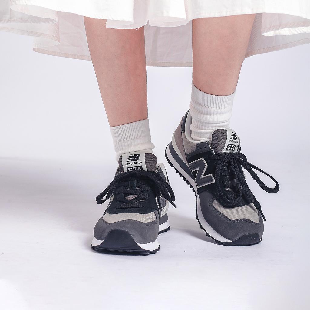 New Balance 574 Черные Серые Женские Кроссовки WL574WU2