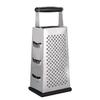 4-Sided Grater, Potato, Fruit, Vegetable, Cheese Shredder and Slicer, Kitchen Multifunctional Vegetable Cutter with Handle and Non-Slip Rubber Bottom,