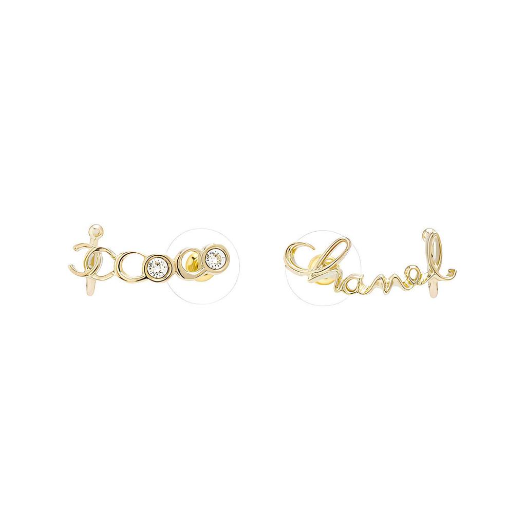 Chanel Серьги-гвоздики 22P Coco Iconic с буквами Женские серьги Золотой AB7658-B07768-NH126