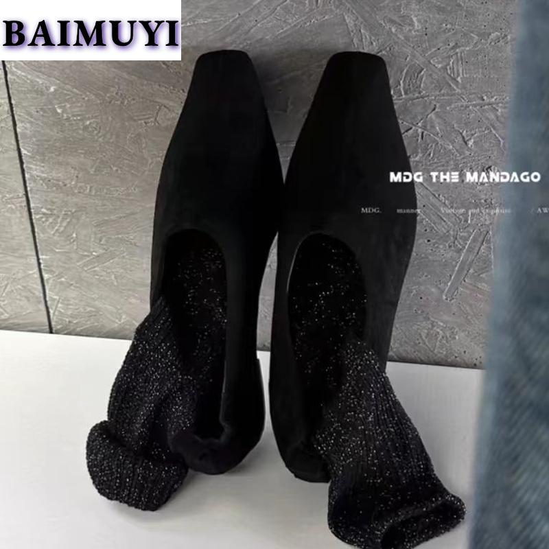 Мода Квадратный носок Женские лоферы Обувь 2025 Тенденция Мода Низкий каблук Офисная женская обувь Повседневная Прогулочная Платье Дизайнер Новые Mujer Zapatillas