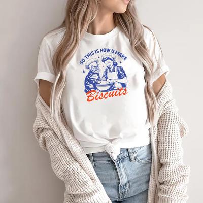 Ретро Футболка с кошкой и печеньем Подарок для любителя кошек Футболка для хлебопечения Подарок для пекаря Мама кошка Смешная футболка Мама кошка Футболка на день рождения