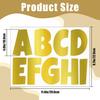 117 Pcs Bulletin Board Letters Large Letter Stickers 4 Inch Self Adhesive Vinyl Waterproof Alphabet Stickers for Poster Board Letters Mailbox