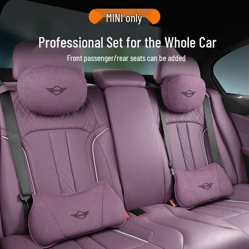 Подушка-подголовник для поясничной поддержки, совместимая с Mini Cooper, подушка для шеи для F54 F55 F56 - Фиолетовый