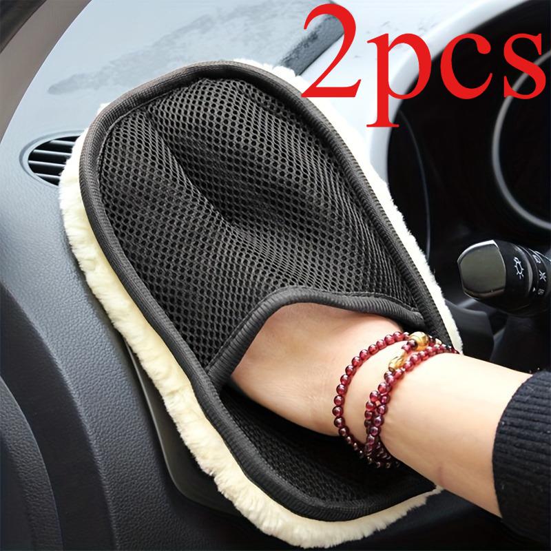 Мягкие перчатки для чистки автомобиля из микрофибры, бережная детализация и удаление пыли для ухода за автомобилем