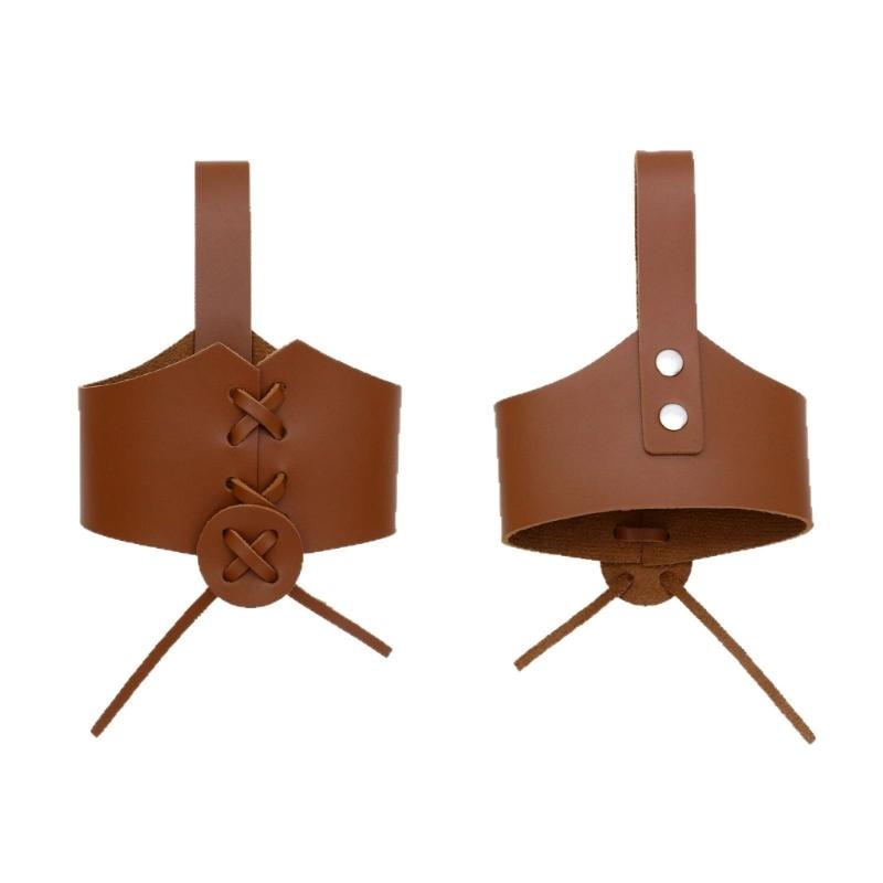 Настоящий Рог Древнего Возраста Защитный Костюм Реквизит Снаряжение для Исторической Реконструкции Ткань ПУ Аксессуар для Косплея