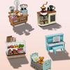 Деревянный материал Кофейня Кукольный домик Набор Мини Размер Миниатюрный Кукольный домик Детские Подарки