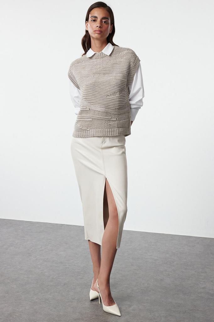 Женский модный стильный свитер, вязаный свитер с круглым вырезом и камнем