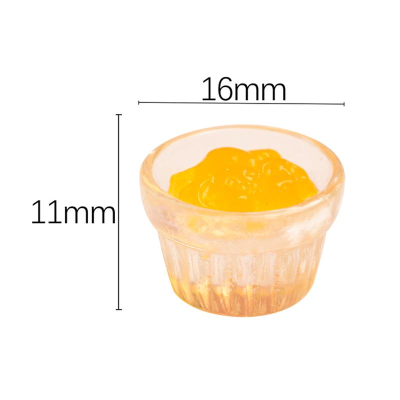 10 шт. Миниатюрная еда Мини Клубничный джем Манго Декорация для игровой сцены