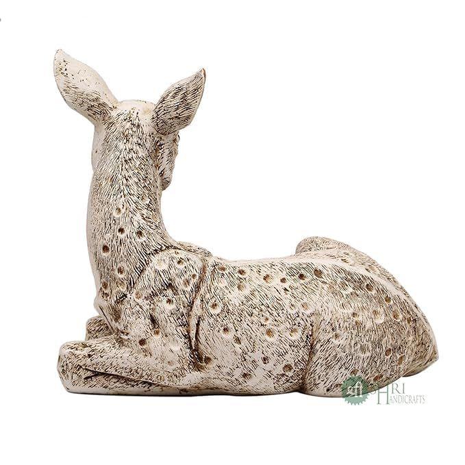 Статуэтка Оленя Экспонат Античная Отделка Настольный Акцент Коллекционные Фигурки для Дома и Предметы Декора Интерьера Ручной Работы Дикое Животное