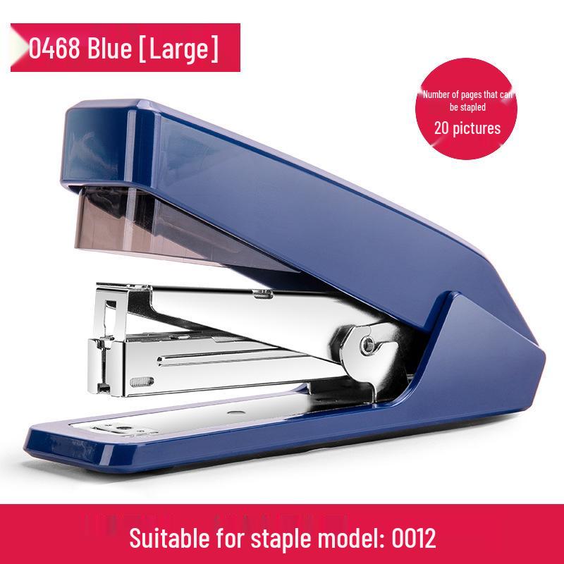 Deli Stationery Student & Office Labor-Saving Stapler, Large & Medium Sizes, Thickened Design