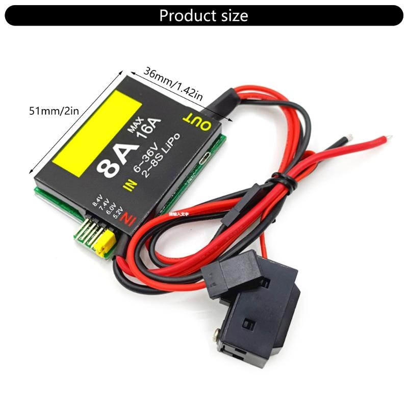 UBEC-8A 2S-6S 6-36V 5.2/6.0/7.4/8.4V BEC UBEC 8A/16A Раздельный источник питания для сервоприводов Автомобиль с дистанционным управлением Робот