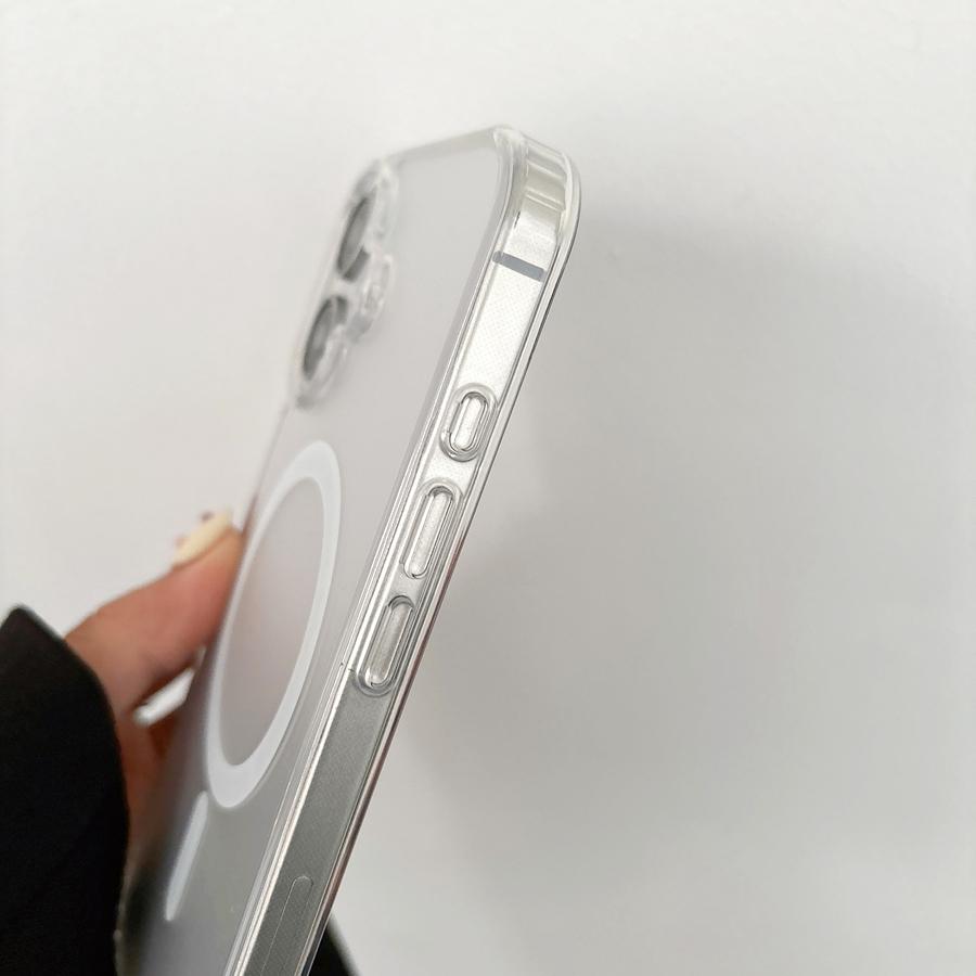 Роскошный магнитный чехол для телефона с беспроводной зарядкой для iPhone 16 15 Pro Max 16 Plus iPhone 14 13 12 11 для Magsafe полупрозрачная противоударная задняя крышка