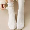Plush Deodorant Socks Autumn and Winter Women Sleep Socks New Medium Tube Socks