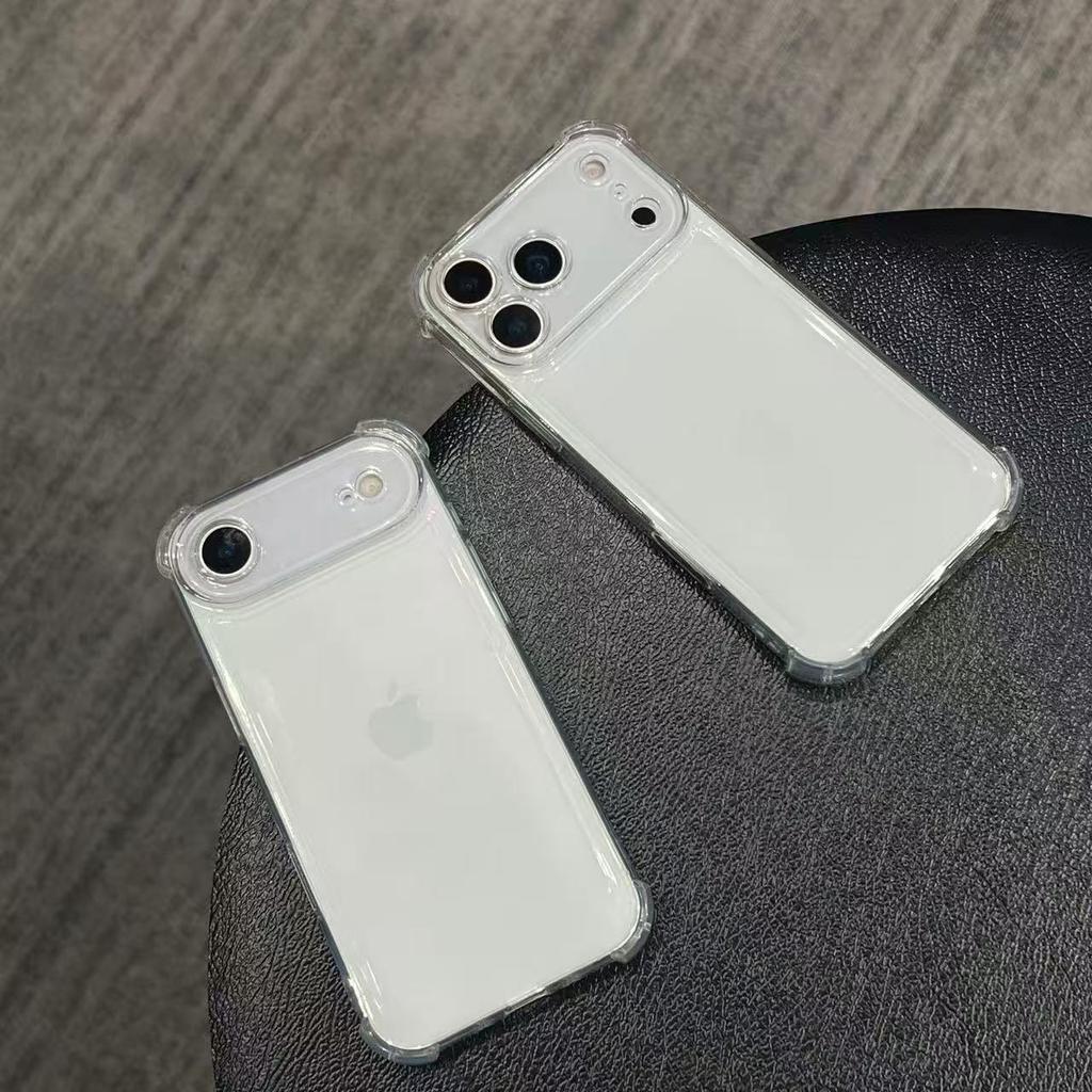 Для телефона Apple Ударопрочный прозрачный чехол Для iPhone 17 16 15 14 13 12 11 Pro Max Mini 6 7 8 Plus SE 17 Air прозрачная TPU обложка