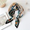 Various Styles Summer Autumn 70CM Square Pleated Neck Shawls For Women Fashion Printing Thin Women Neckerchiefs Bags Scarfs