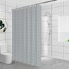 Handon Large Grid Waterproof Shower Curtain Set