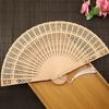 1/10/20Pcs Wooden Folding Fan Hollow Portable Fan Summer Hand Held Ribs Wedding Desktop Decoration