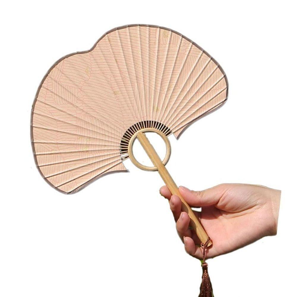 Бумажный Веер из рисовой бумаги Реквизит для фотографий Танцевальный веер Изысканный ручной веер
