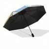 Hello Kitty,Flower Garden Automatic Folding Umbrella-Simple 8-Rib Design, Bright Cartoon Pattern, Durable Iron Frame, Suitable For Travel, O