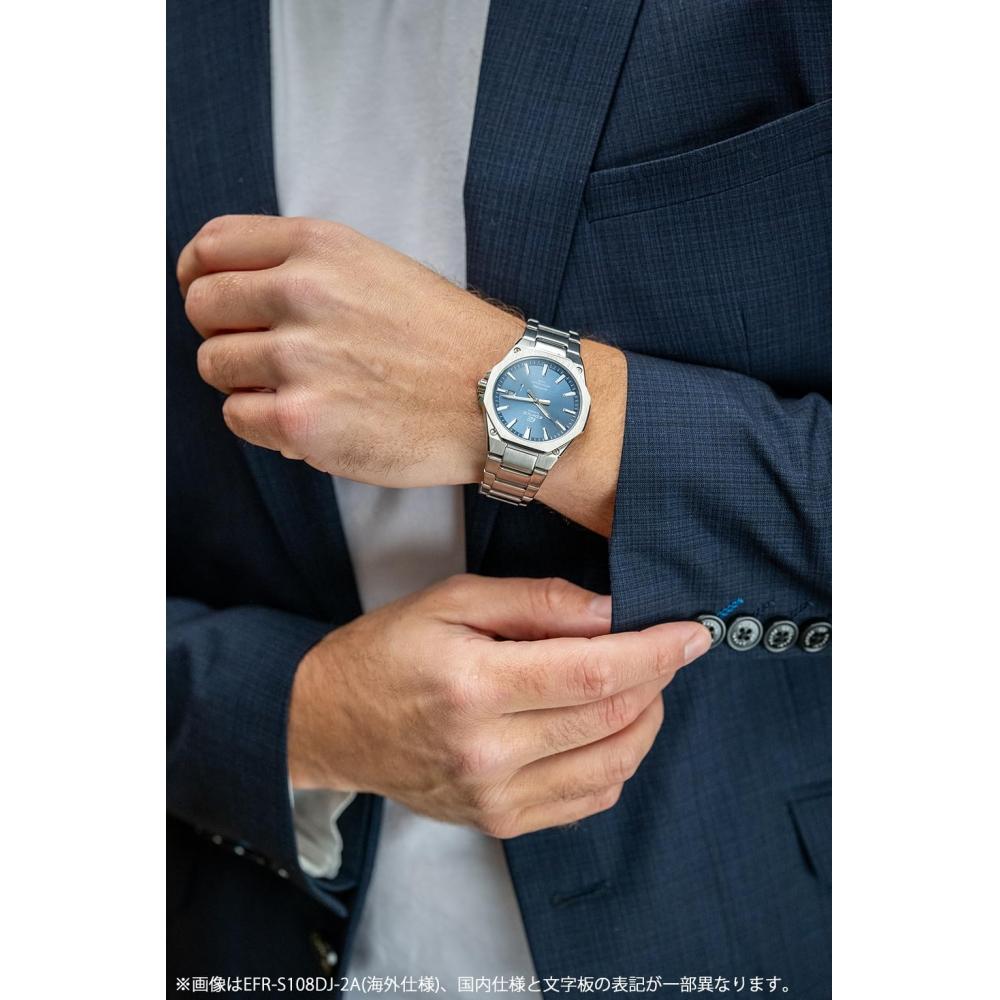 EDIFICE [Casio] Часы сапфировое стекло EFR-S108DJ-1AJF мужские серебристые