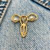 New Enamel Pin Cute Cuterus Uterus Woman Metal Pin Gift Birthday 1pc