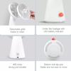 Xiaomi Настольный вентилятор Mijia, портативный портативный 2-в-1, аккумулятор емкостью 4000 мАч, тип C, перезаряжаемый 4-скоростной ветровой вентилятор для дома и офиса