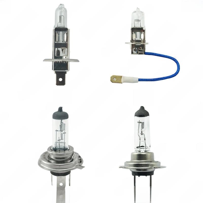Галогеновая кварцевая автомобильная лампа 24 В: H1, H3, H4, H7 Фары и противотуманные фары, 3000K теплый белый свет