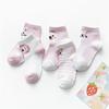 Lawadka 5Pairs/pack Baby Boy Girls Socks Newborn Cotton Girl Socks Summer Mesh Thin Toddler Cartoon Infant Socks for Girls 0-24M